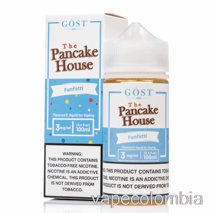 Vape Kit Completo Funfetti - The Pancake House - Gost Vapor - 100ml 6mg